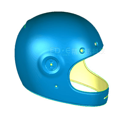 摩托車頭盔三維掃描逆向設計